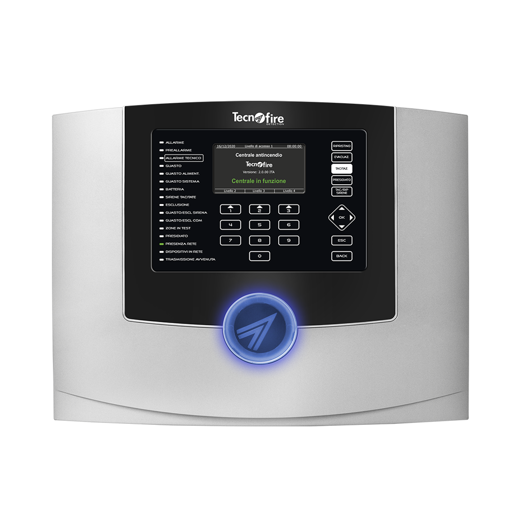 TECNOFIRE TFA2-596 TFA4-1192 CENTRALI INDIRIZZATE- 2 E 4 LOOP CONFIGURAZIONE SISTEMA