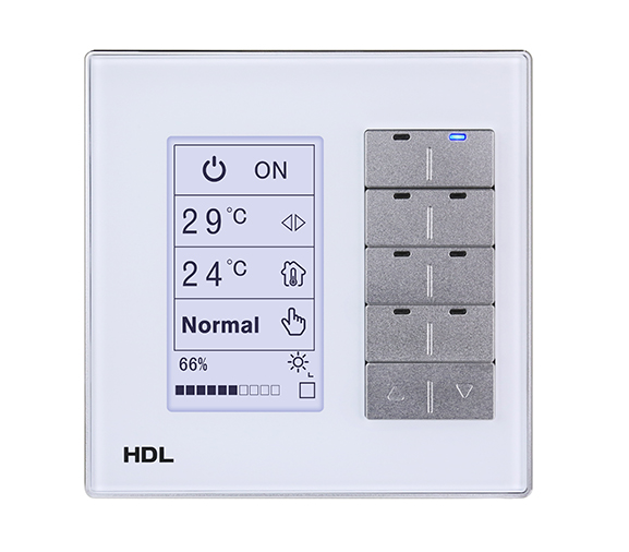 Pannello Multifunzione HDL con pulsanti meccanici e icone a schermo
