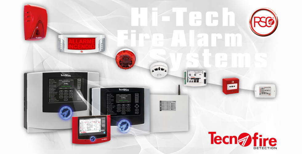 CENTRALI ANTINCENDIO INDIRIZZATE TECNOFIRE - 2 E 4 LOOP CONFIGURAZIONE RETE